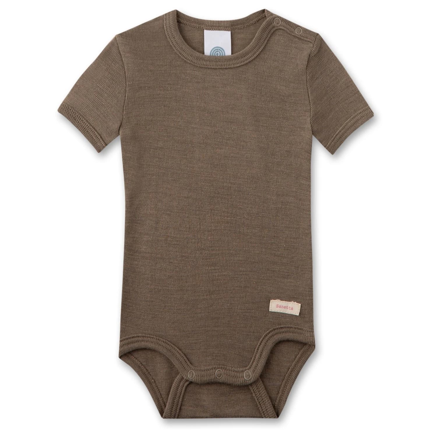 Детско копринено термобельо Sanetta Kid's Wool Body S/S Merino base layer - Beige