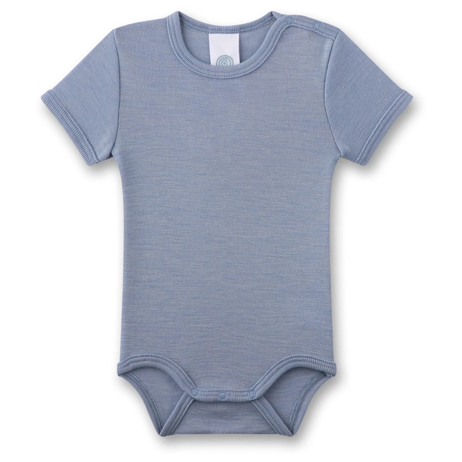 Детско копринено термобельо Sanetta Kid's Wool Body S/S Merino base layer - Light Blue