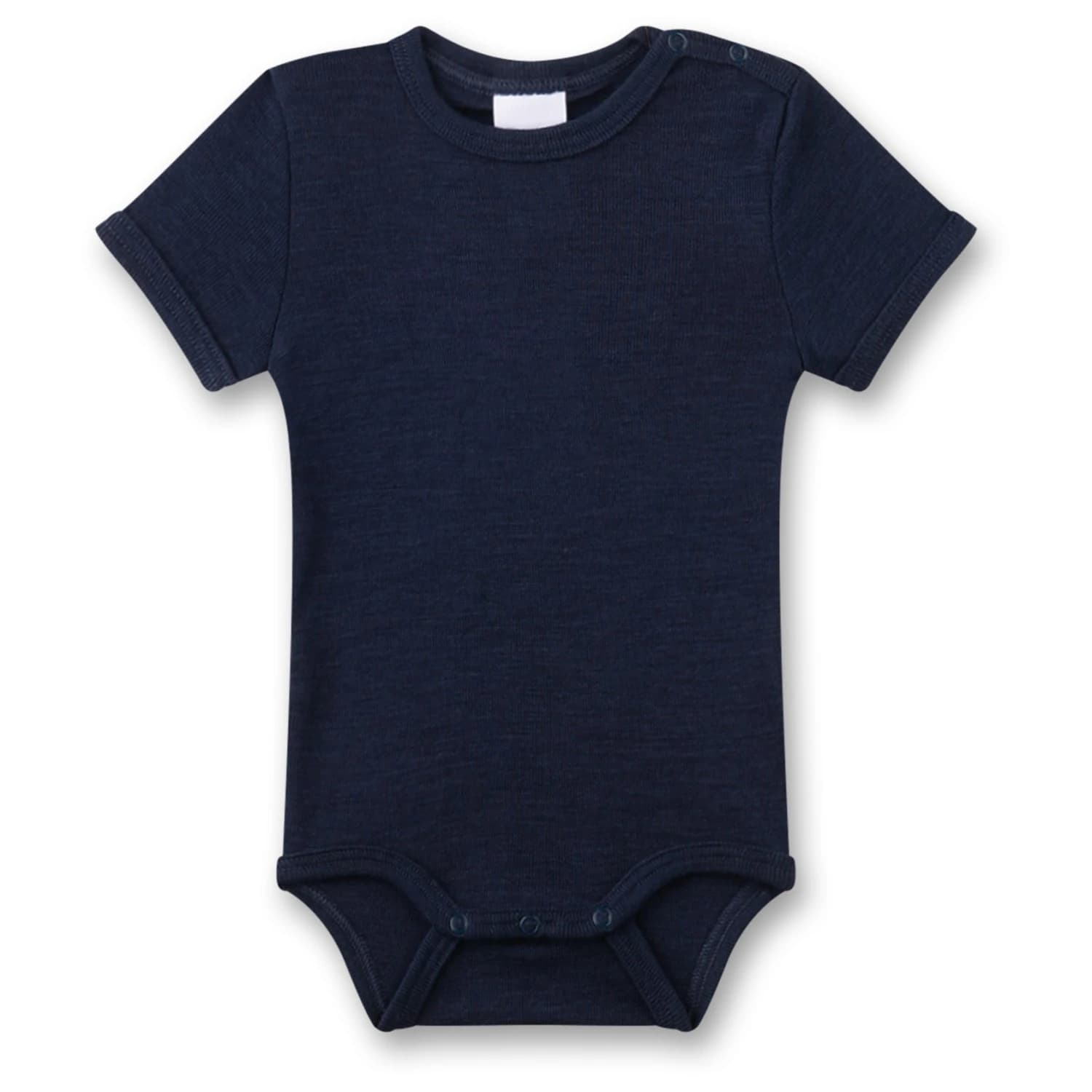 Детско копринено термобельо Sanetta Kid's Wool Body S/S Merino base layer - Light Navy