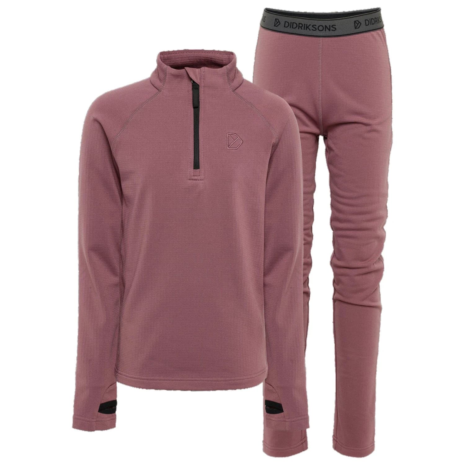 Детско ски бельо Didriksons Kid's Yotta Set Synthetic base layer - Dulse Pink