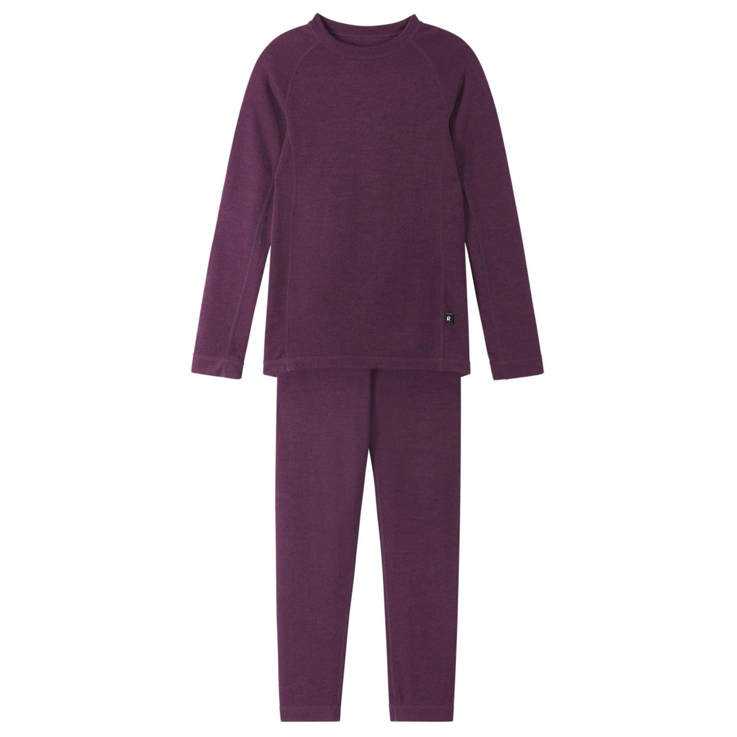 Детско мериносово термобельо Reima Kid's Taitoa Merino base layer - Deep Purple