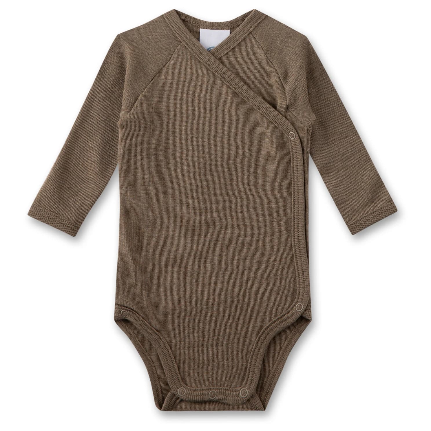Детско копринено термобельо Sanetta Kid's Wrapover Body 1/1 Wool Merino base layer - Beige