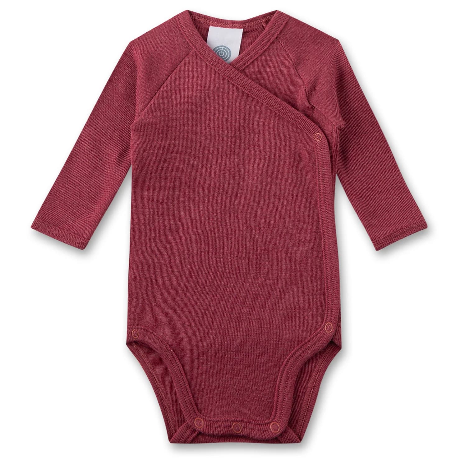 Детско копринено термобельо Sanetta Kid's Wrapover Body 1/1 Wool Merino base layer - Raspberry