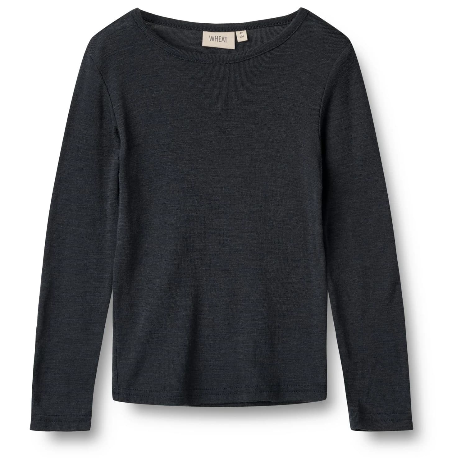 Детско мериносово термобельо WHEAT Kid's Wool T-Shirt L/S Alfie Merino base layer - Navy