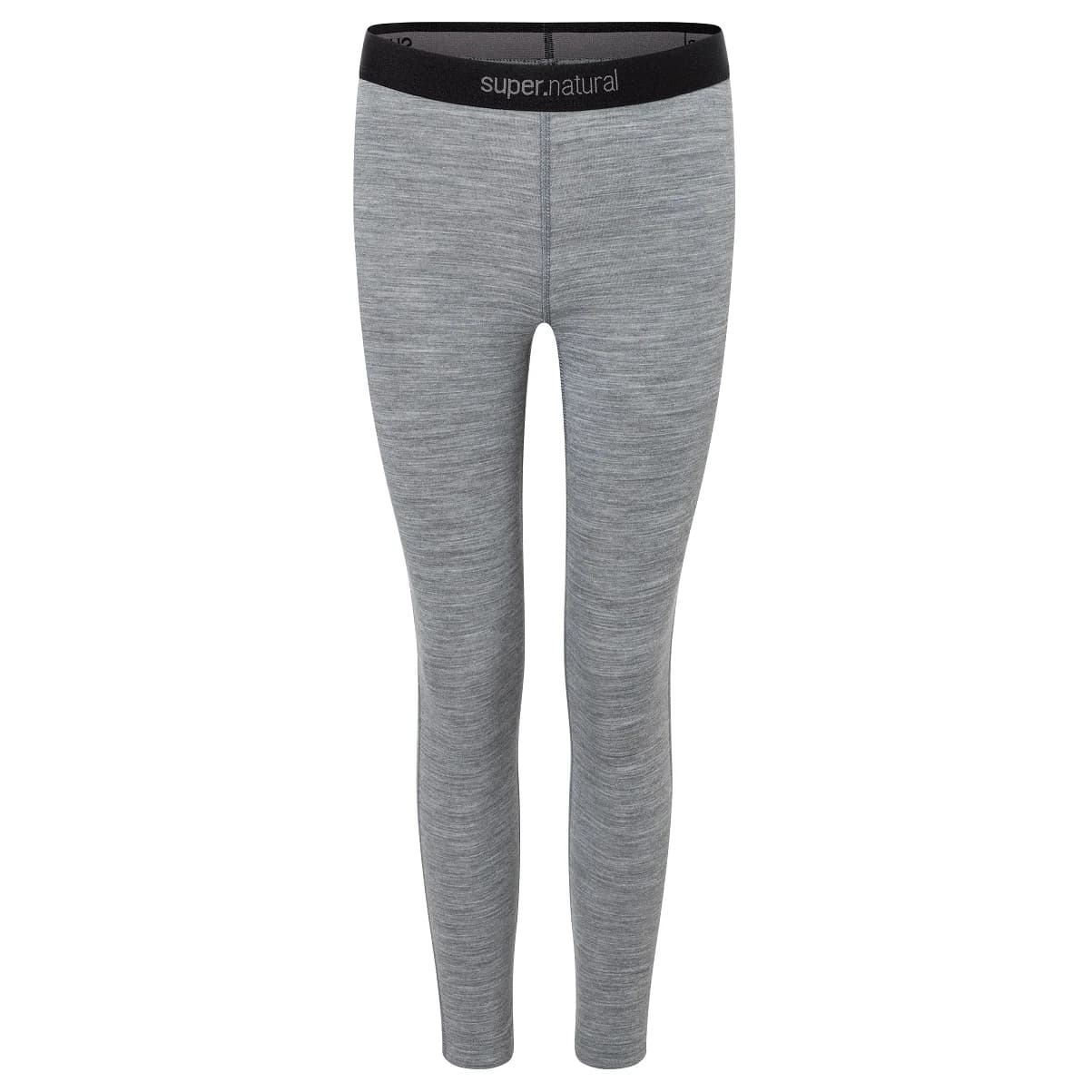 Детско мериносово термобельо super.natural Kid's Tundra175 Tights Merino base layer - Cashmere Grey Melange