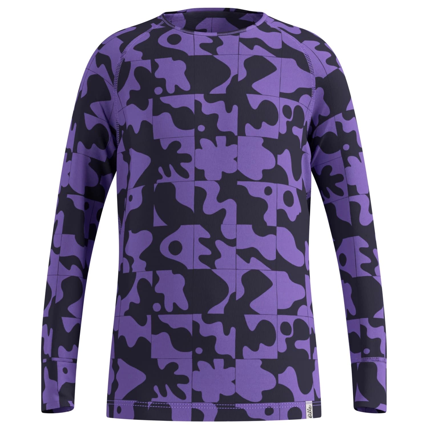 Детско синтетично термобельо Odlo Kid's BL Top Crew Neck L/S Active Warm Graphic Synthetic base layer - Afterparty