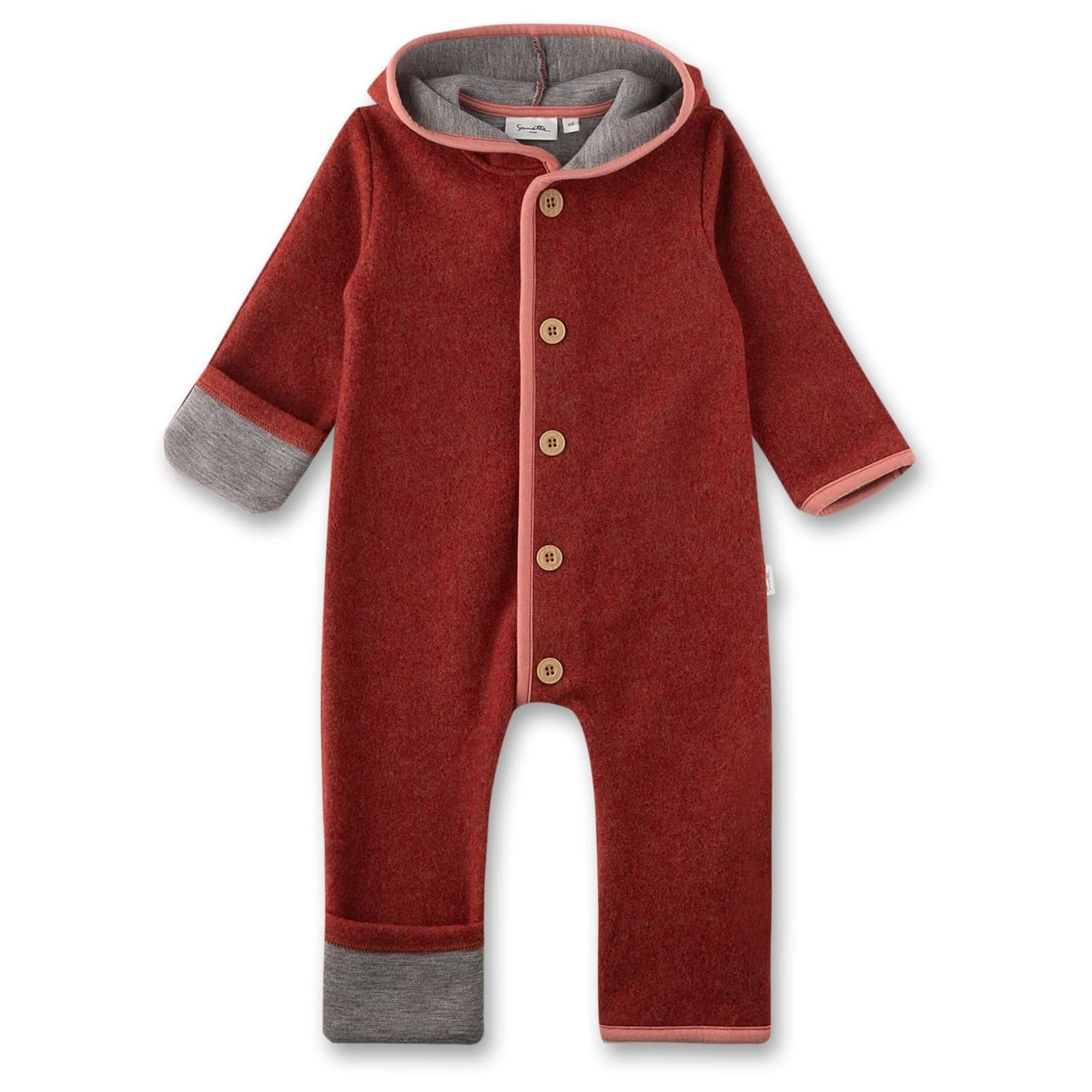 Детски цял костюм Sanetta Kid's Overall 12180 Body - Red Desert