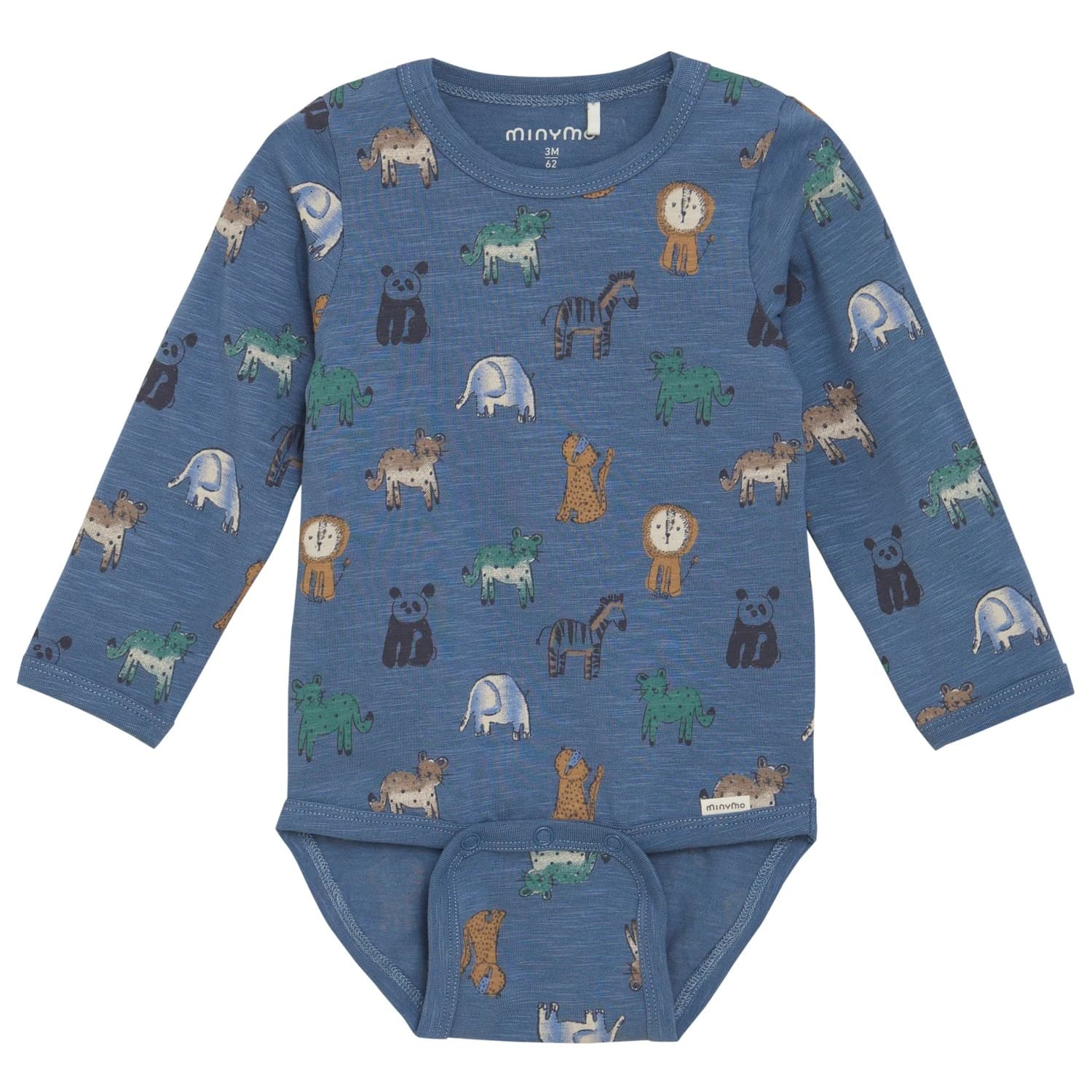 Детско ежедневно термо бельо Minymo Kid's Body L/S AOP Everyday base layer - China Blue