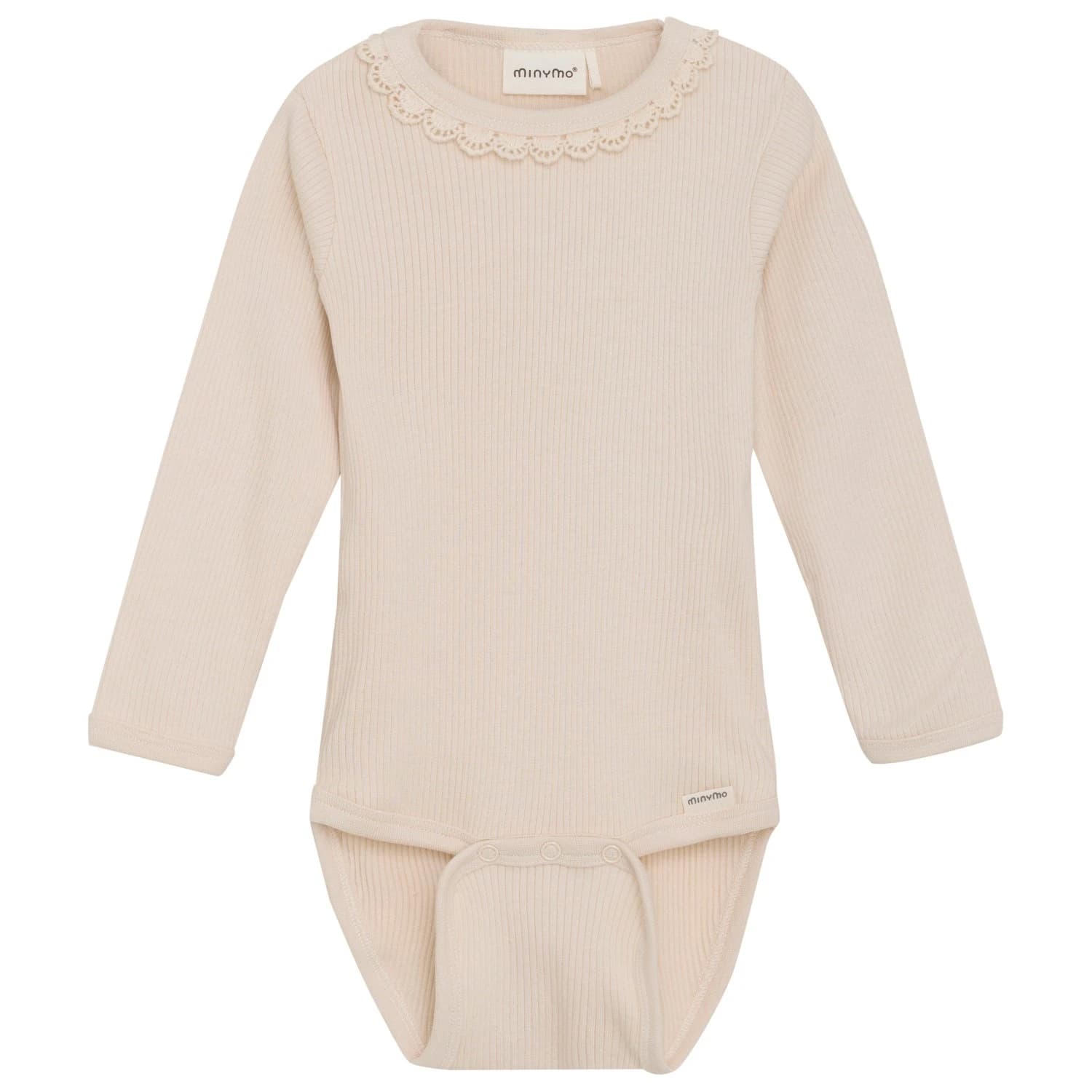 Детско ежедневно термо бельо Minymo Kid's Body L/S Rib Everyday base layer - Sandshell