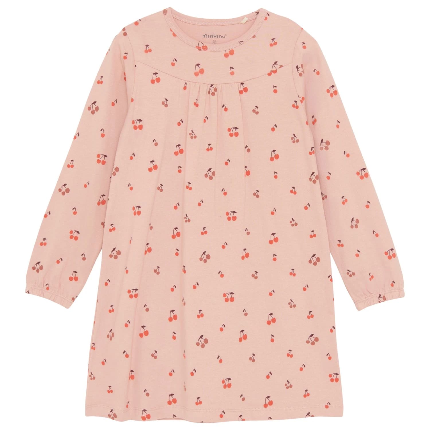 Детско ежедневно термо бельо Minymo Kid's Nightdress L/S AOP - Misty Rose