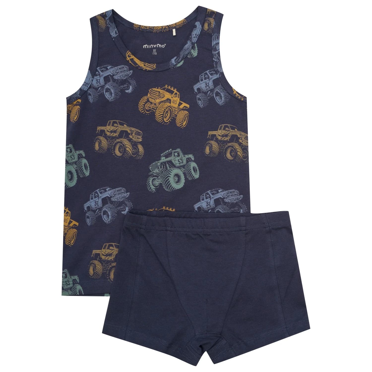 Детско ежедневно термо бельо Minymo Kid's Underwear Set AOP Boys Everyday base layer - Parisian Night