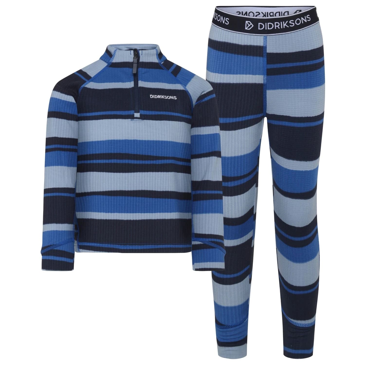 Детско ски бельо Didriksons Kid's Jadis PR Set 4 Ski underwear - Trails Blue
