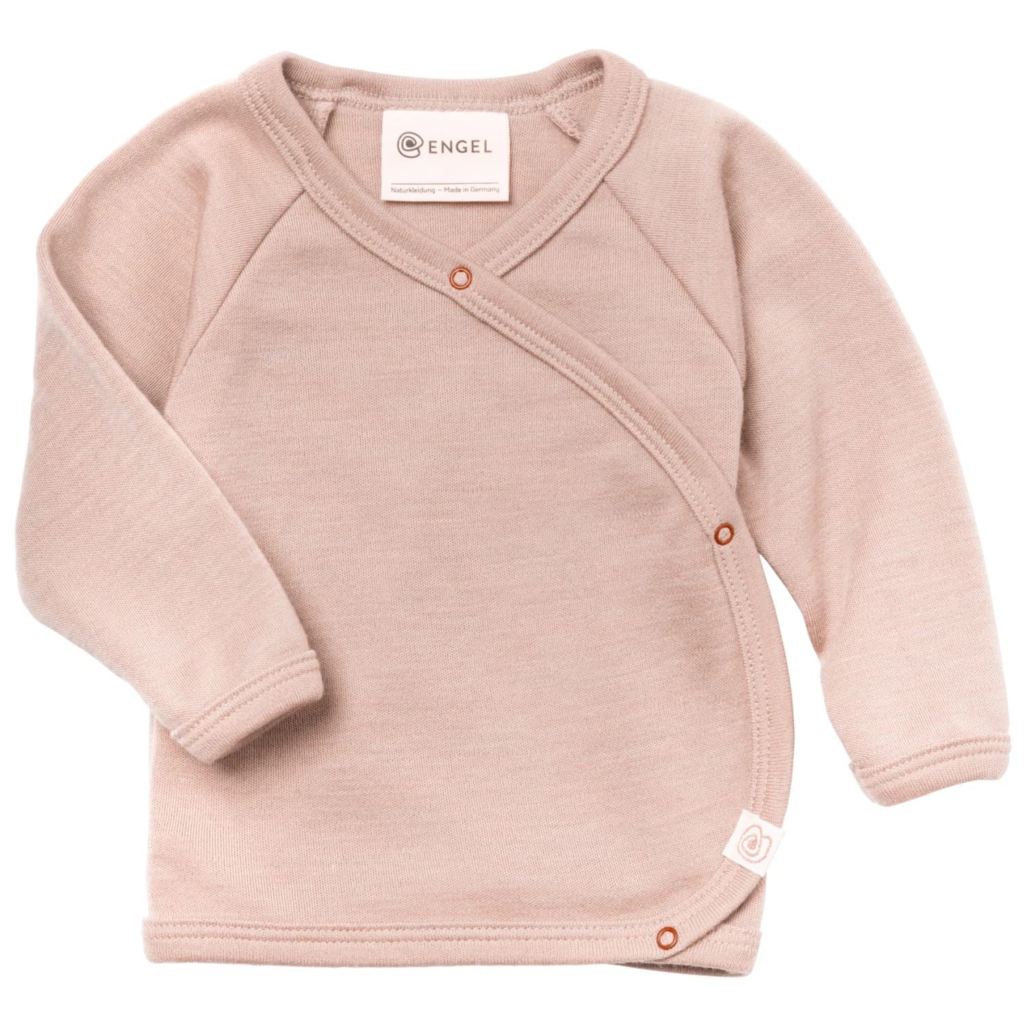 Мериносово термобельо Engel Baby Wraparound Shirt Merino longsleeve - Dustyrose