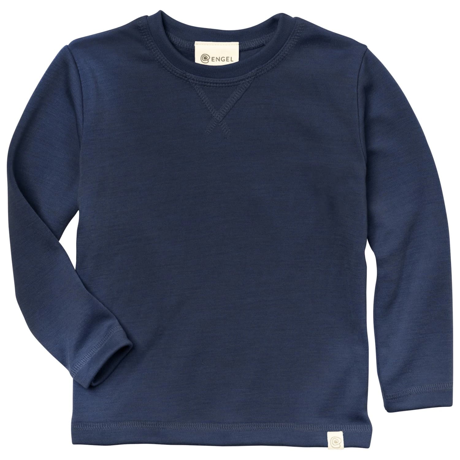 Детско мериносово термобельо Engel Kid's Sweatshirt L/S Merino longsleeve - Marine