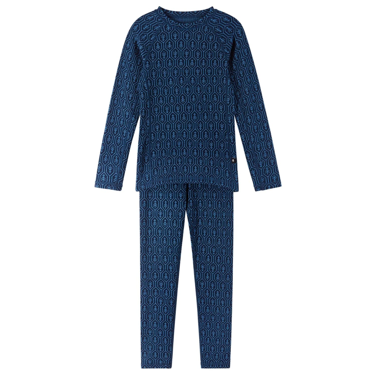 Детско мериносово термобельо Reima Kid's Taival Merino base layer - Navy