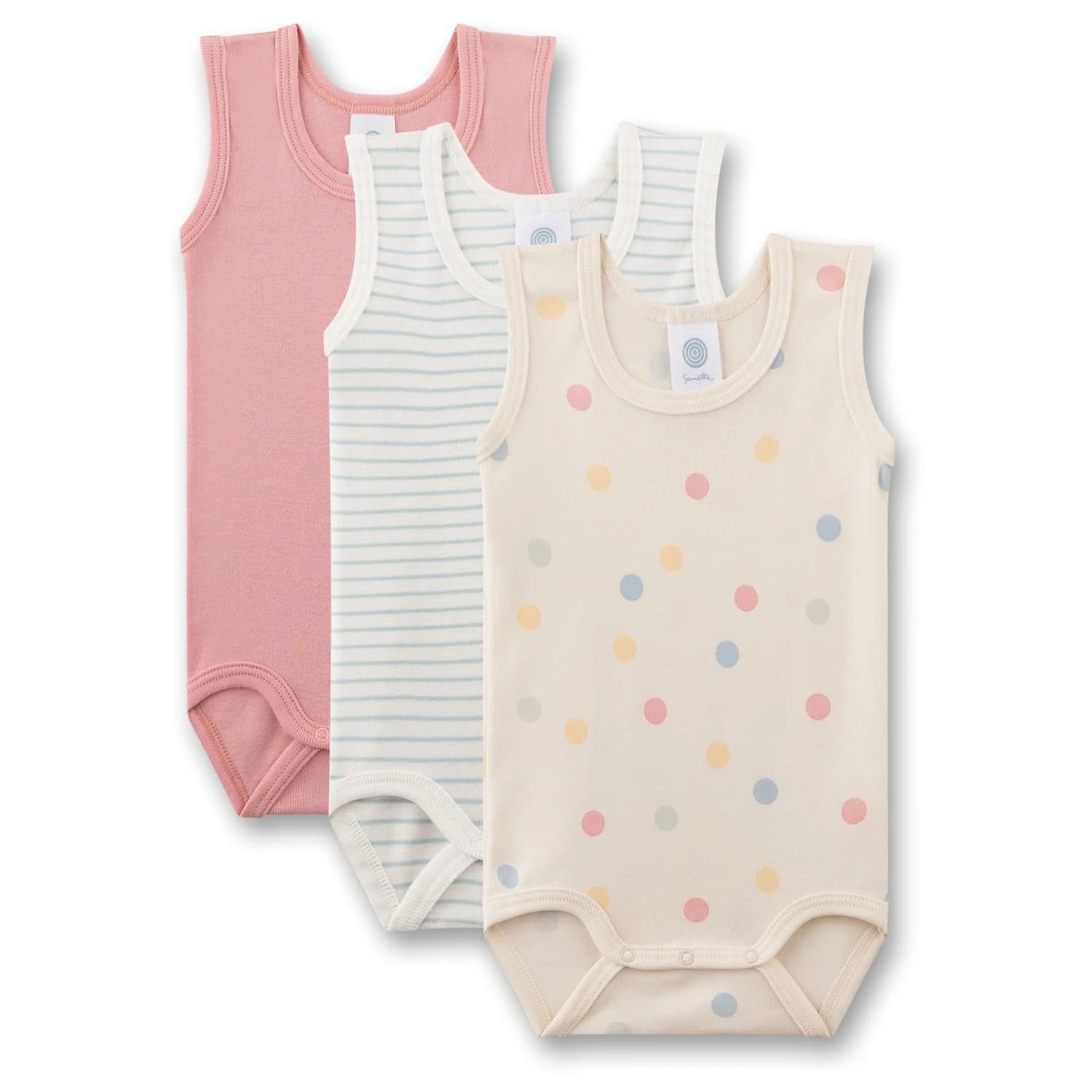 Детско ежедневно термо бельо Sanetta Kid's Set Body 0/0 324979 3-Pack Everyday base layer - Sand