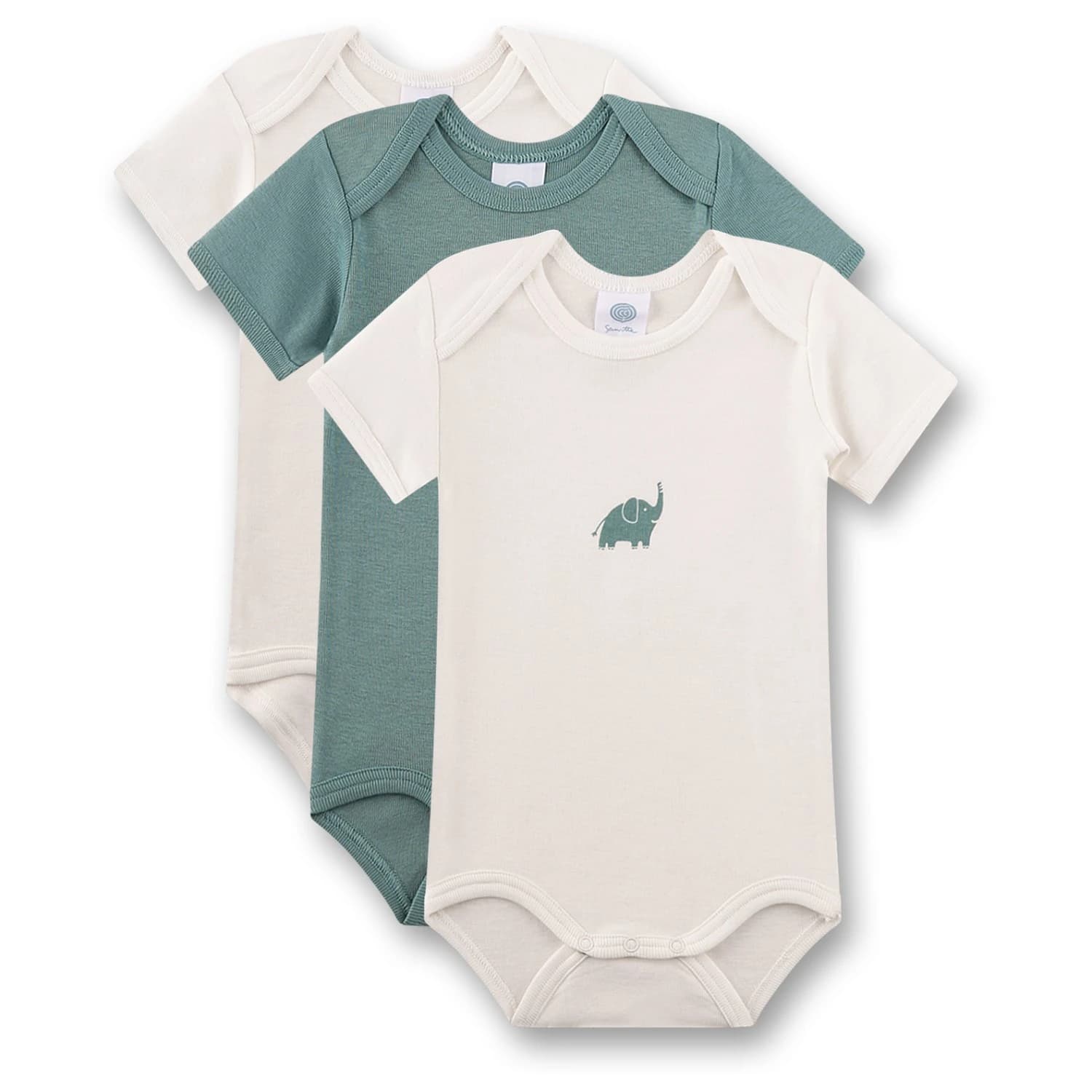 Детско ежедневно термо бельо Sanetta Kid's Set Body 1/2 324964 3-Pack Everyday base layer - White Pebble