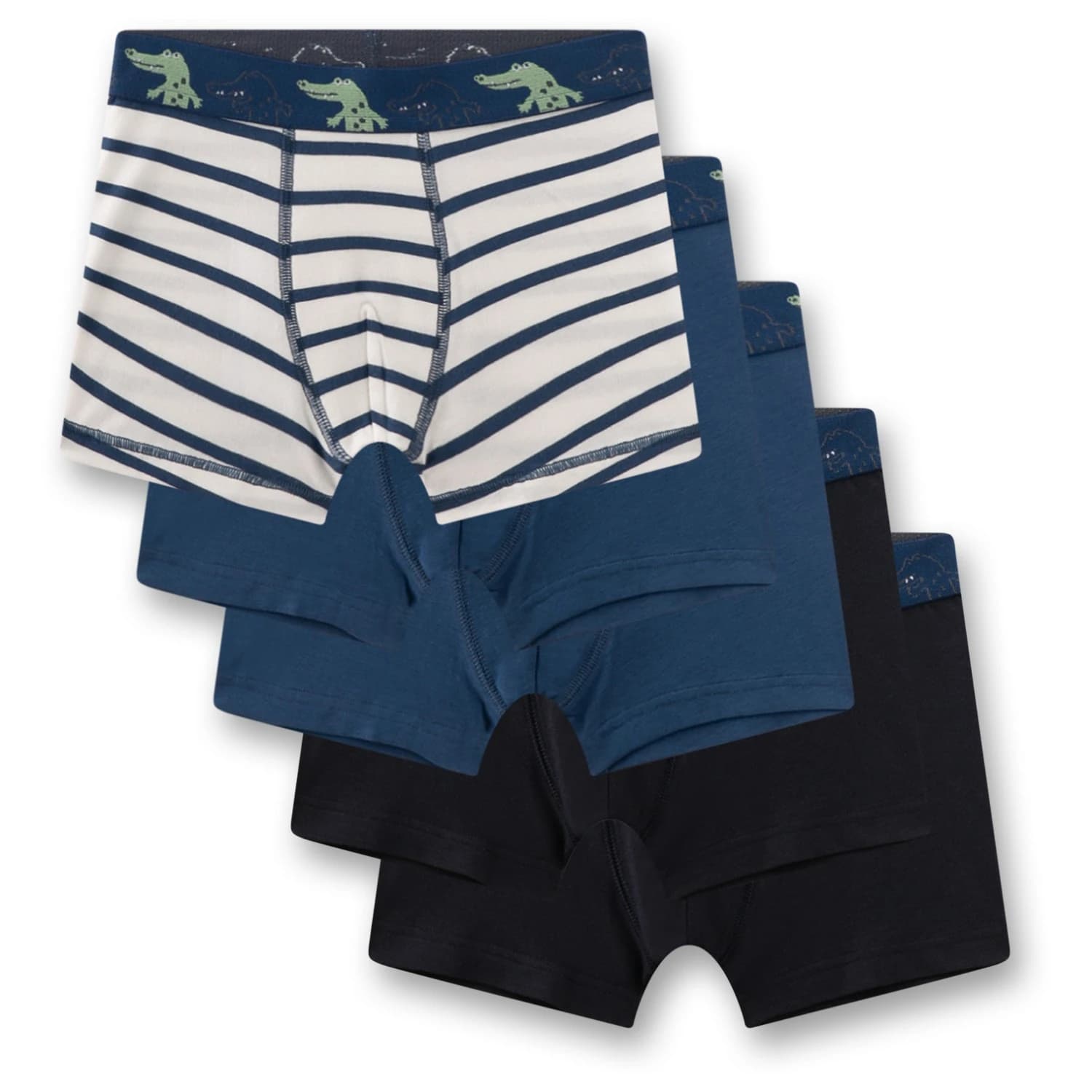 Детско бельо Sanetta Kid's Set Shorts 337256 5-Pack Briefs - White Pebble