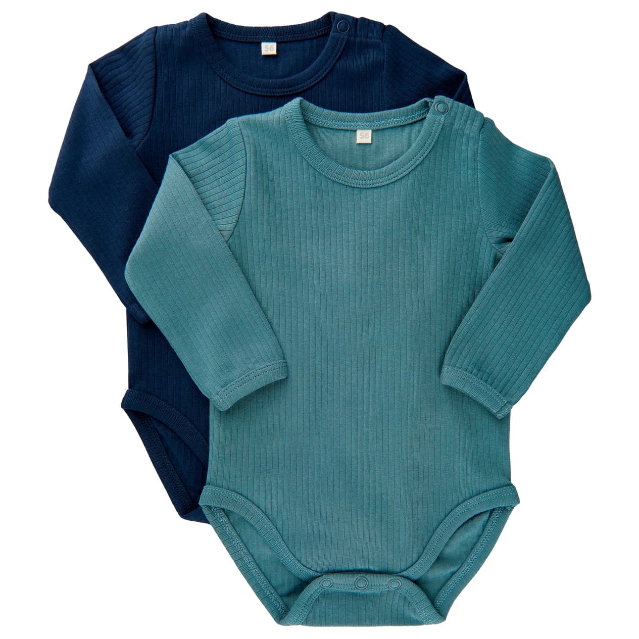 Детско ежедневно термо бельо Minymo Kid's Body L/S (2-Pack) Everyday base layer - Goblin Blue
