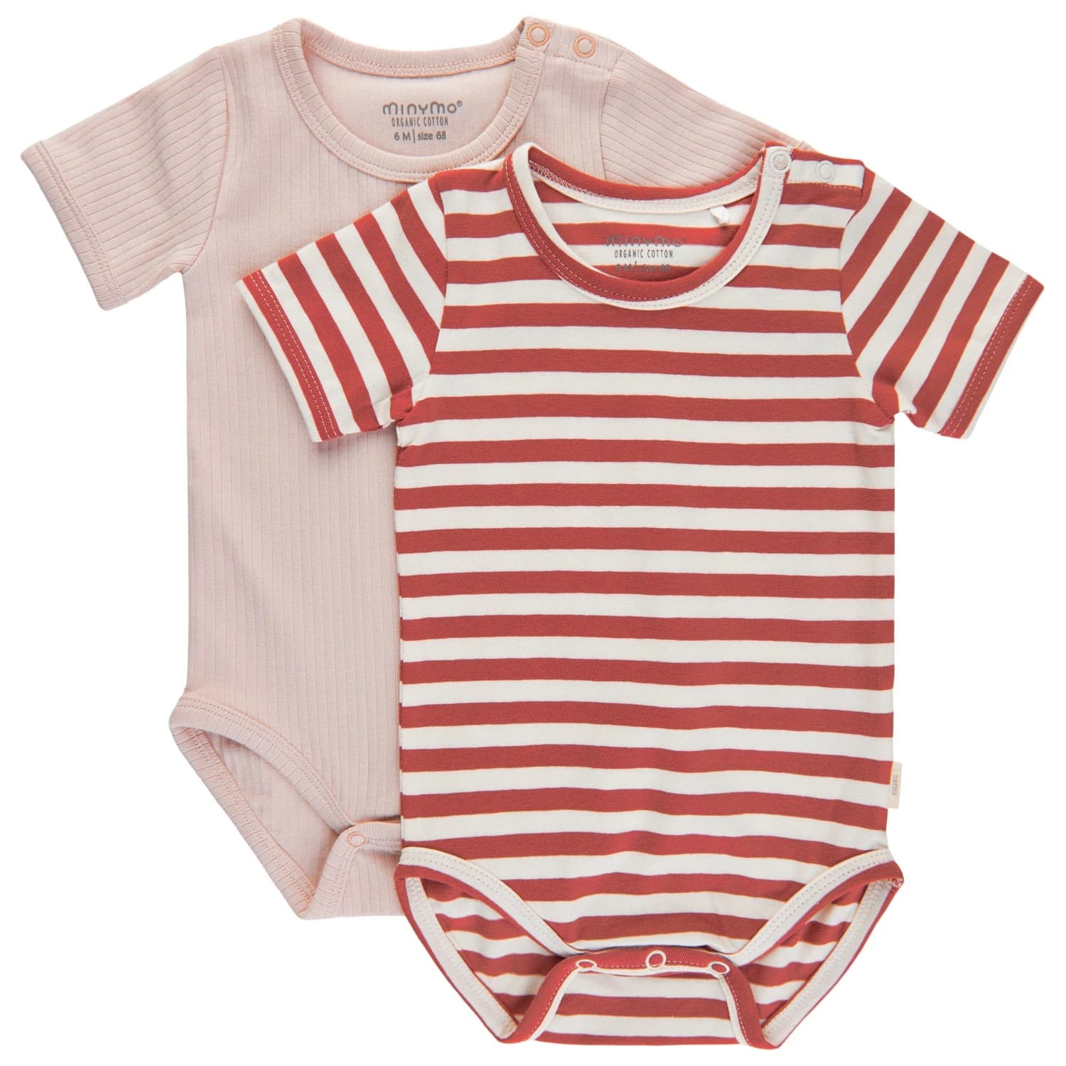 Детско ежедневно термо бельо Minymo Kid's Body S/S (2-Pack) Everyday base layer - Canyon Rose