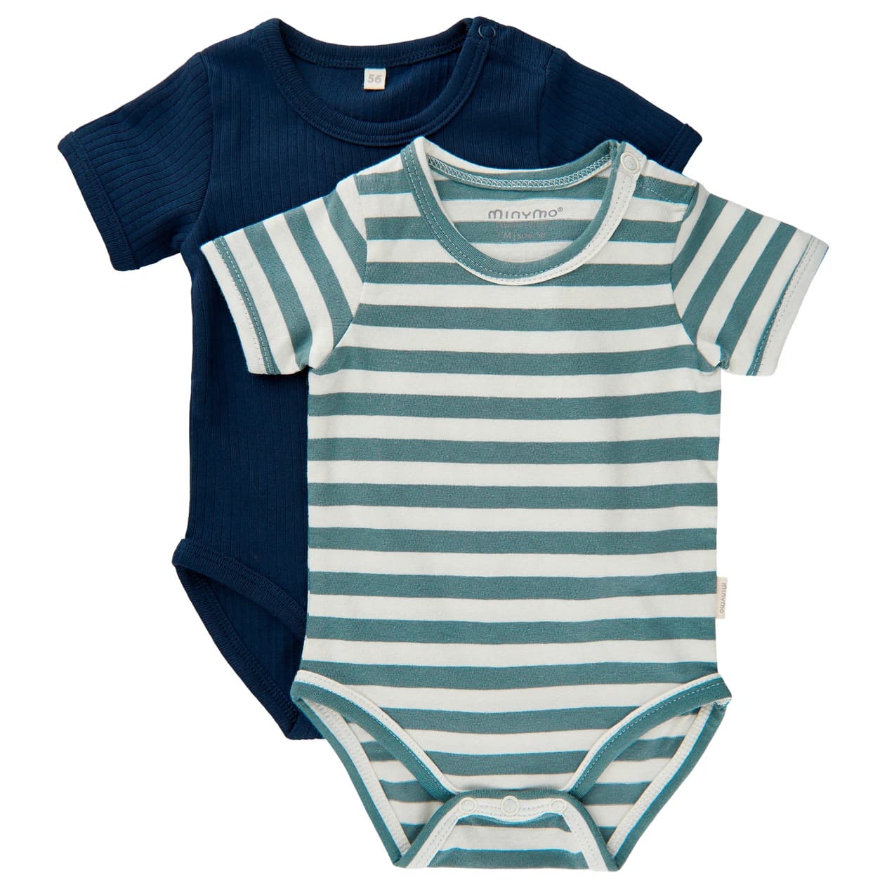 Детско ежедневно термо бельо Minymo Kid's Body S/S (2-Pack) Everyday base layer - Goblin Blue
