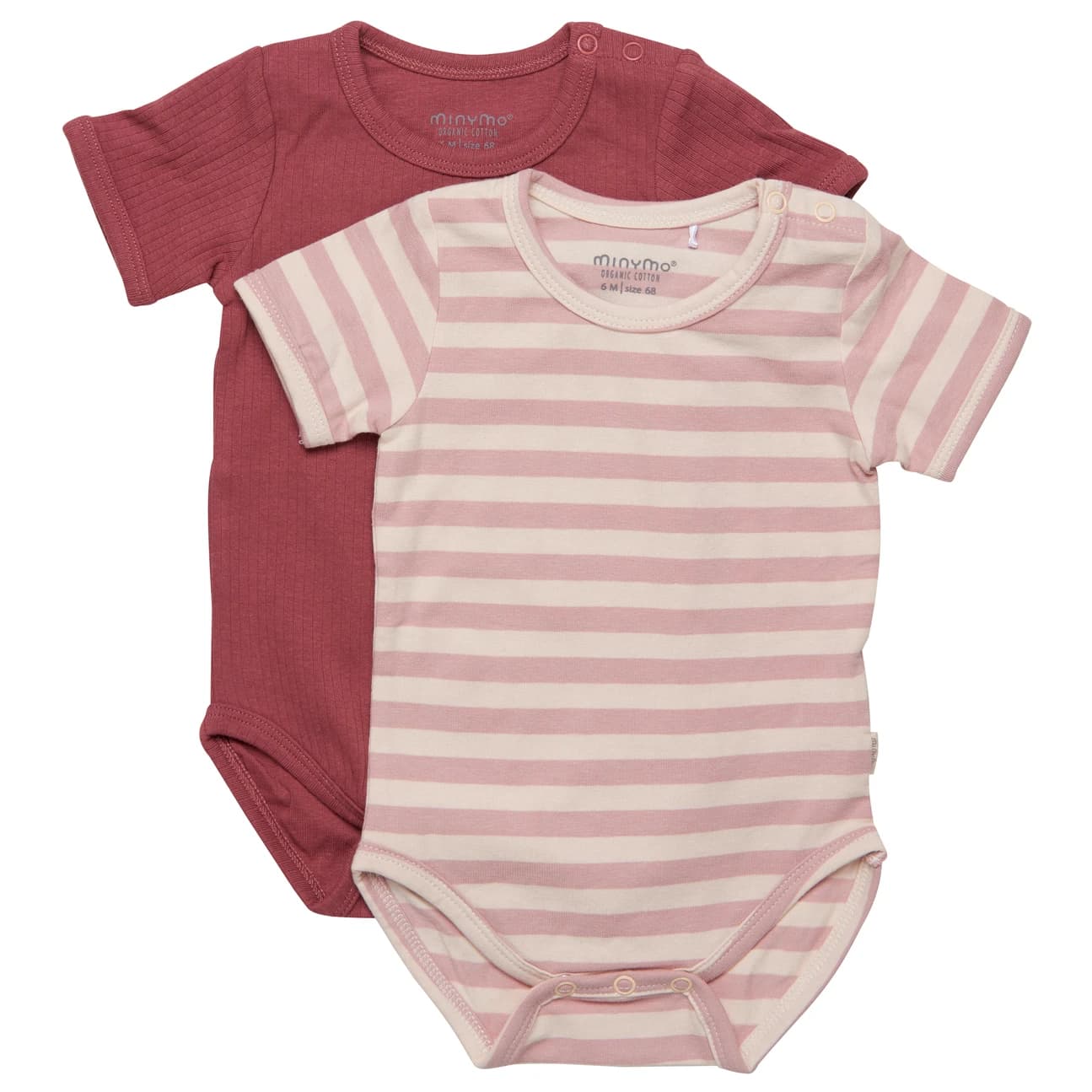 Детско ежедневно термо бельо Minymo Kid's Body S/S (2-Pack) Everyday base layer - Violet Ice