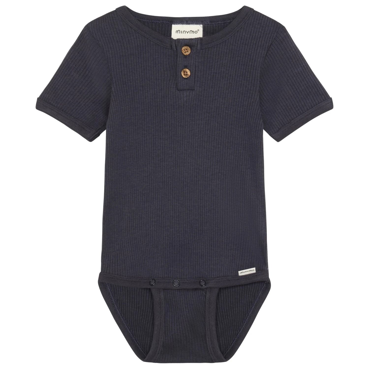 Детско ежедневно термо бельо Minymo Kid's Body S/S Rib Body - Odyssey Gray