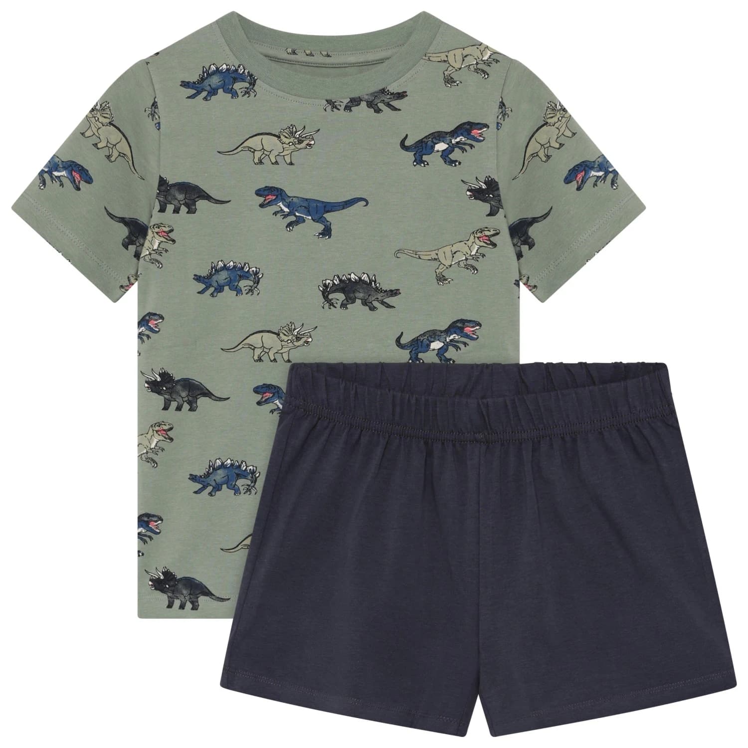 Детско ежедневно термо бельо Minymo Kid's T-Shirt+Short Set AOP 134358 Overall - Lily Pad