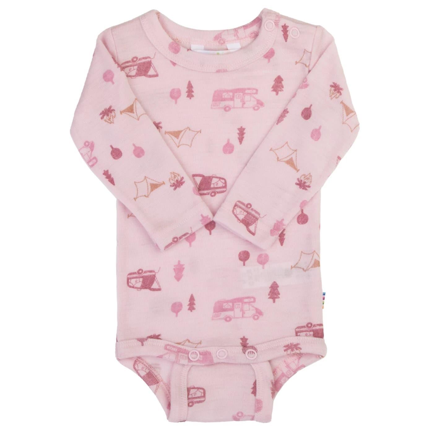 Детско мериносово термобельо Joha Kid's Body L/S Merino base layer - Light Pink