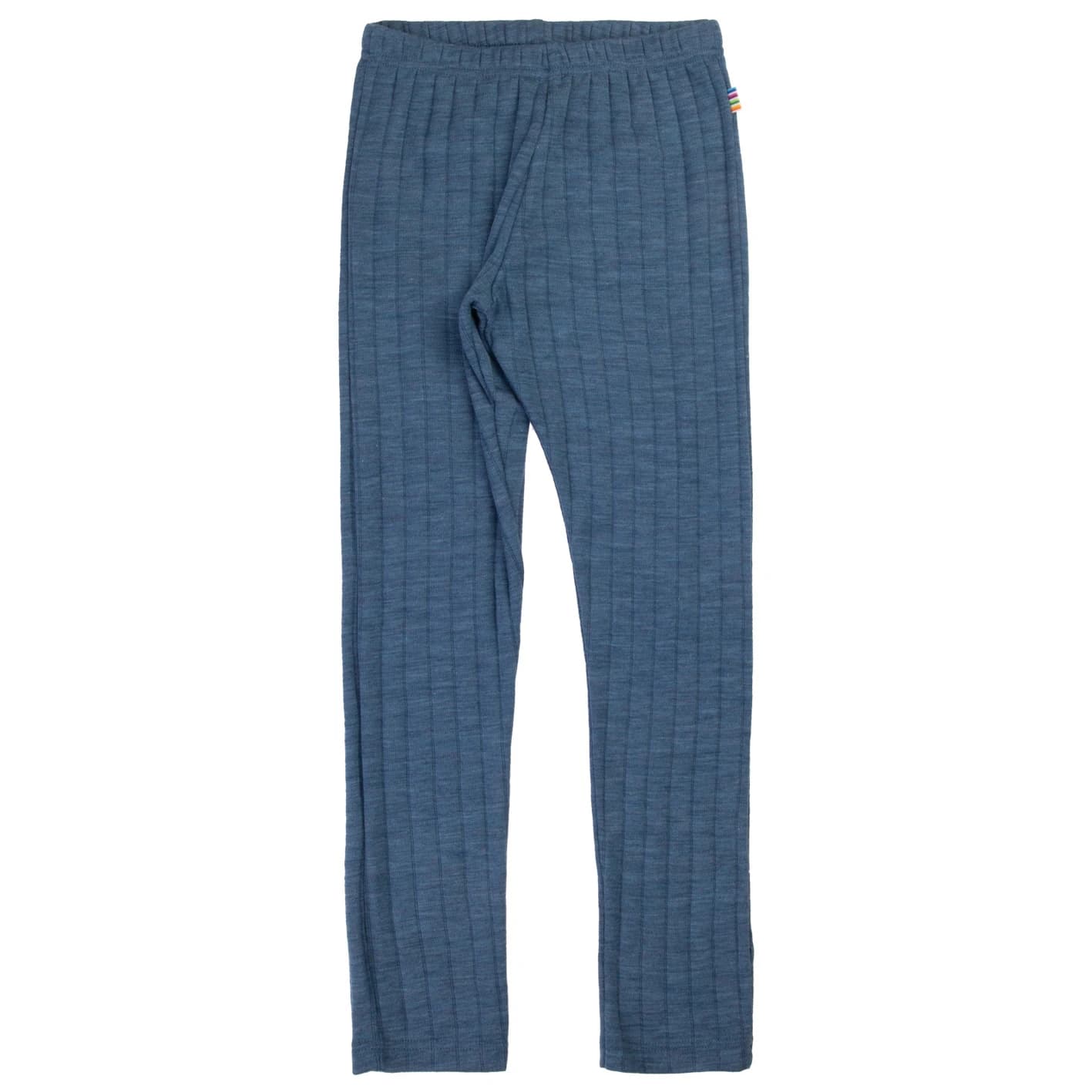 Детско мериносово термобельо Joha Kid's Leggings Stripes Merino base layer - Blue Melange