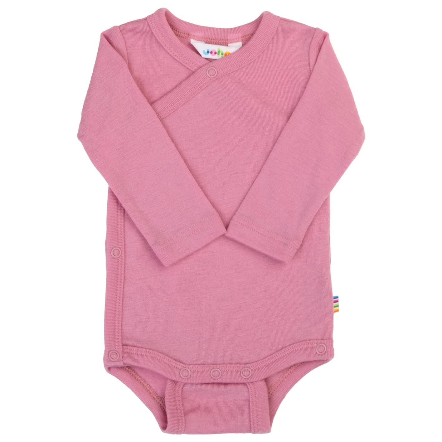 Детско мериносово термобельо Joha Kid's Wrap Around Body Merino base layer - Pink
