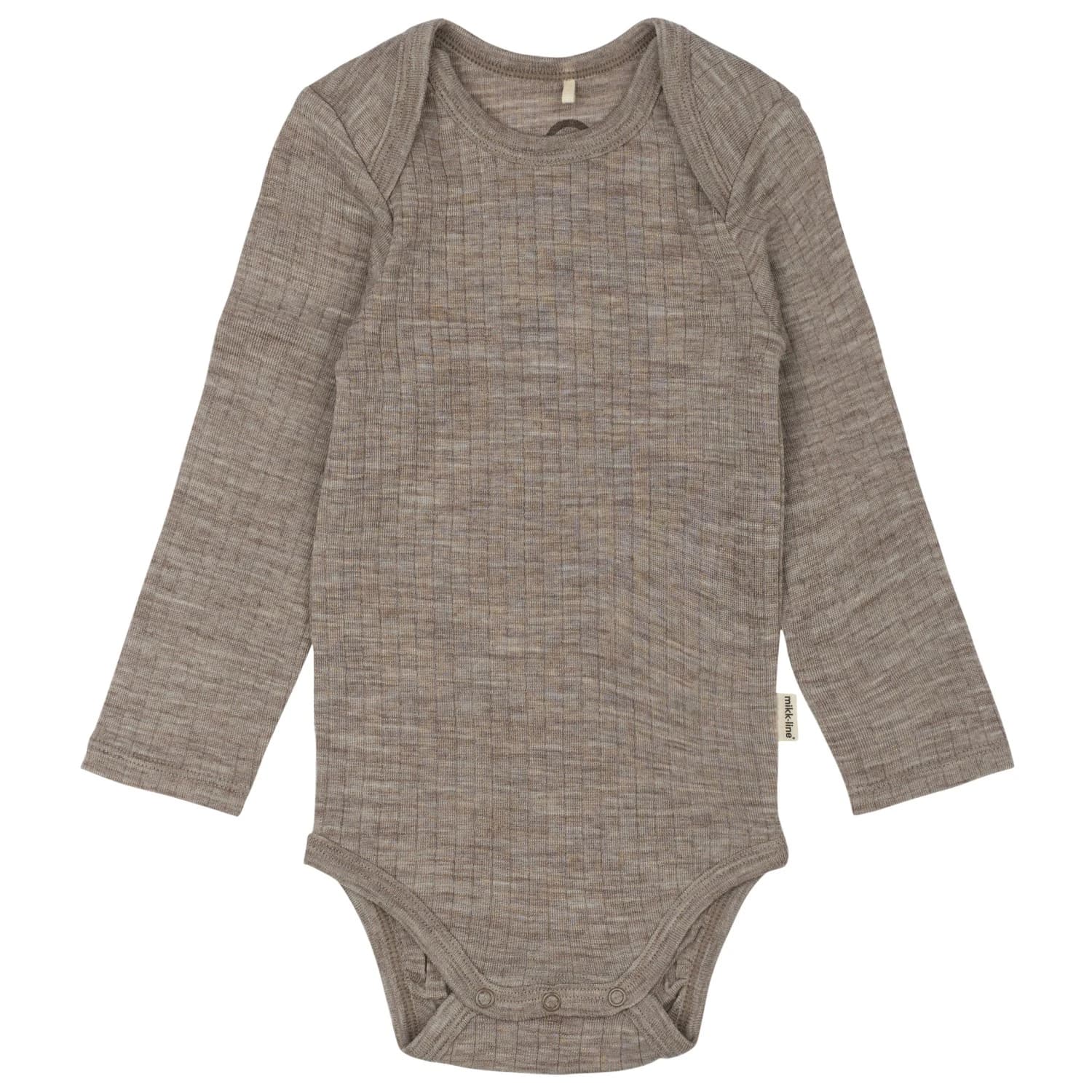 Детско мериносово термобельо Mikk-Line Kid's Merino Wool L/S Body Merino base layer - Melange Denver