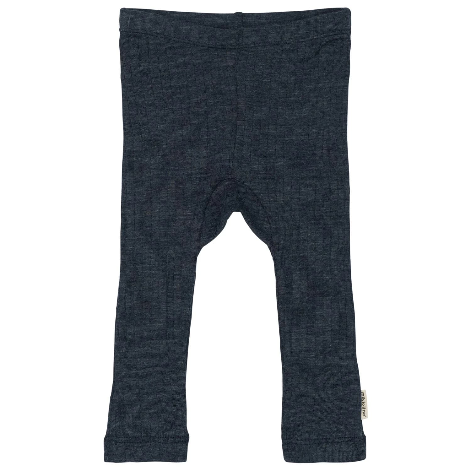Детско мериносово термобельо Mikk-Line Small Kid's Merino Wool Legging Merino base layer - Melange Blue Nights