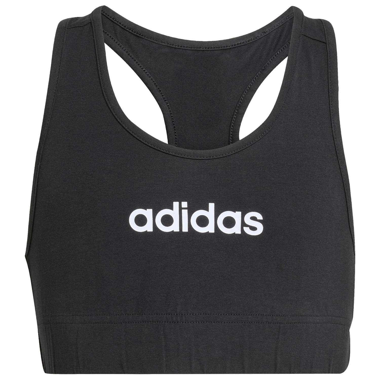 Детски спортен сутиен adidas Kid's Linear Logo Bra Top Sports bra - Black / White