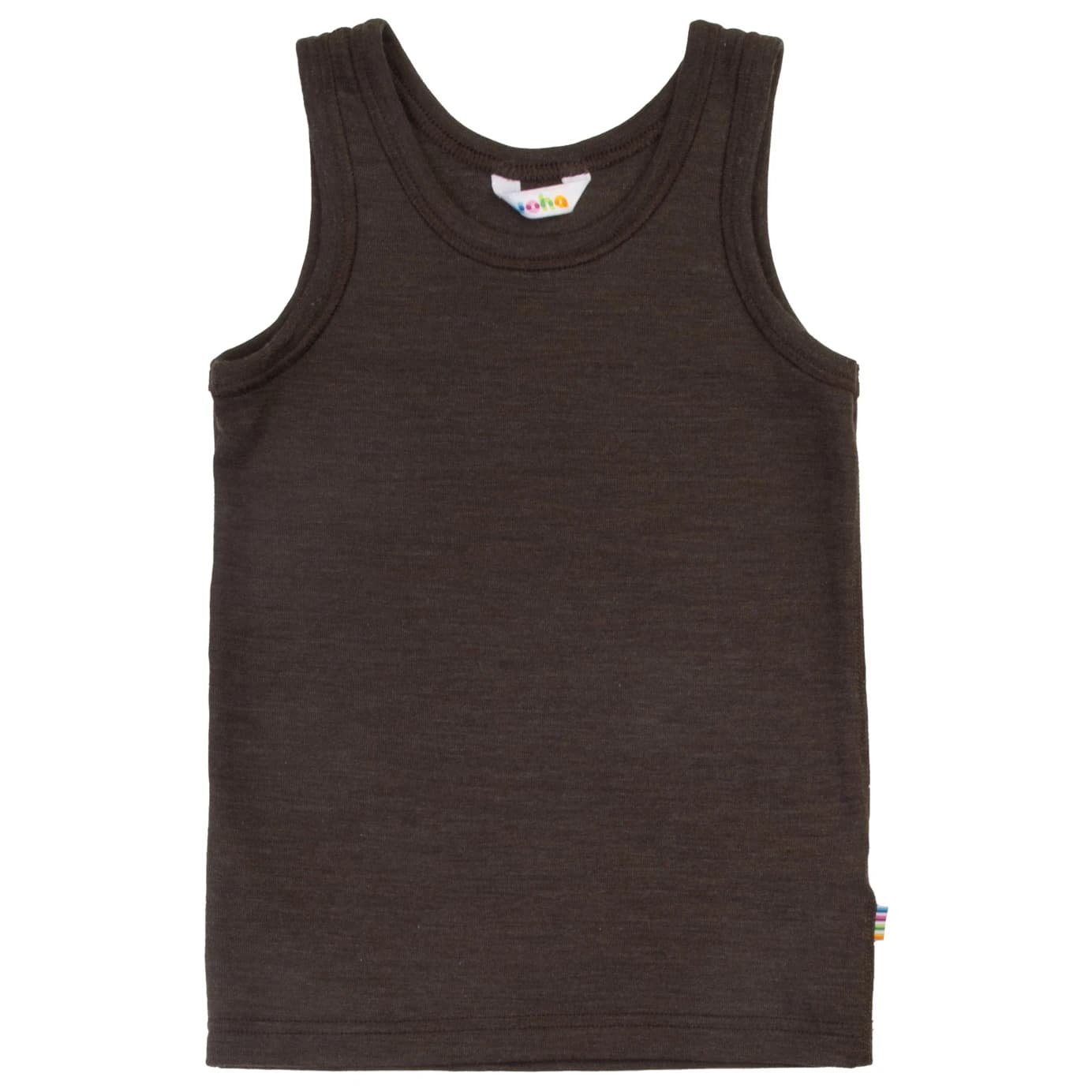 Детско мериносово термобельо Joha Kid's Undershirt Wool Silk Merino base layer - Dark Brown