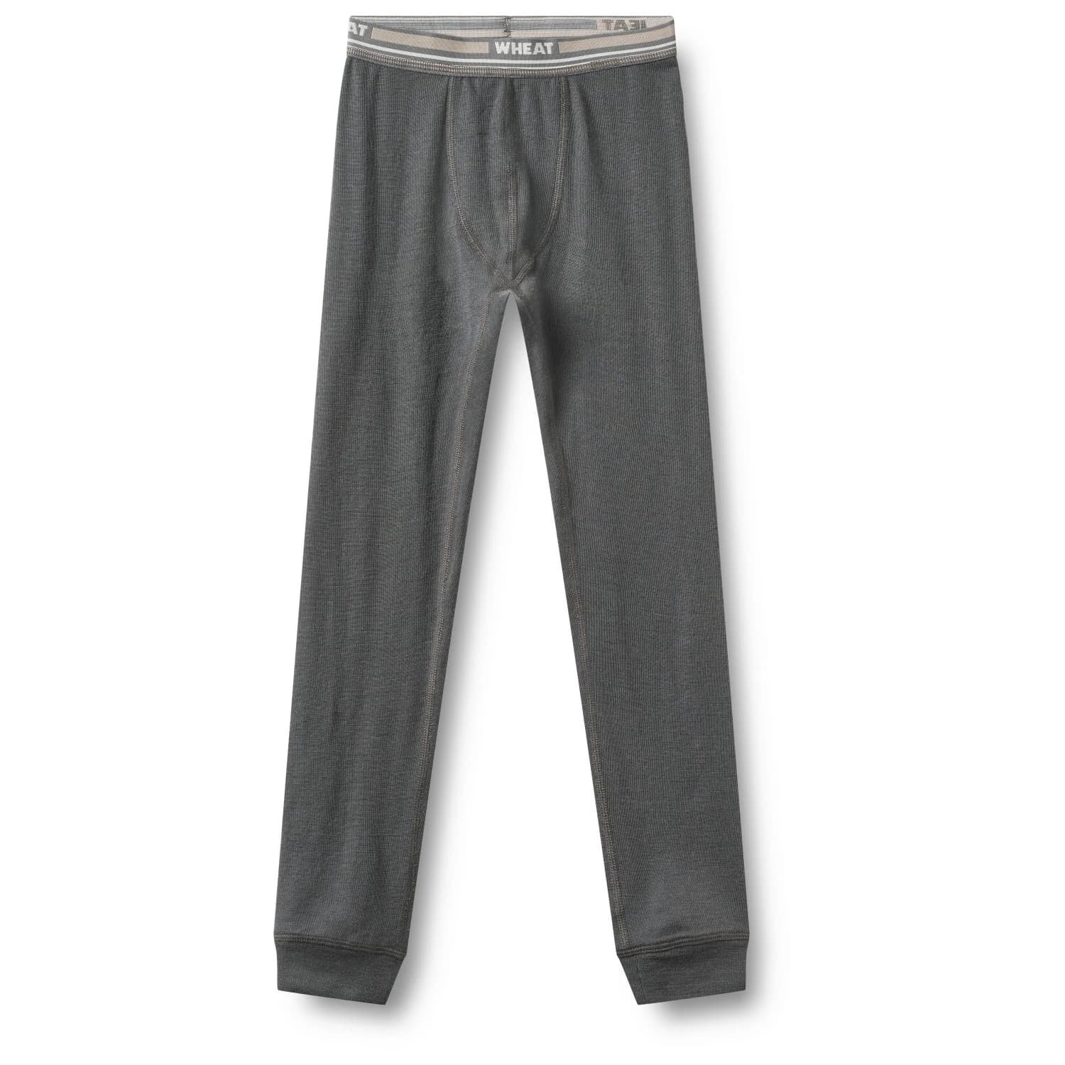 Детско мериносово термобельо WHEAT Kid's Baselayer Pants Warmleg Merino base layer - Dark Charcoal