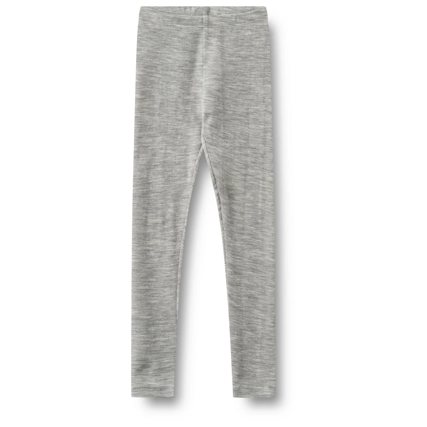 Детско мериносово термобельо WHEAT Kid's Wool Leggings Agi Merino base layer - Melange Grey
