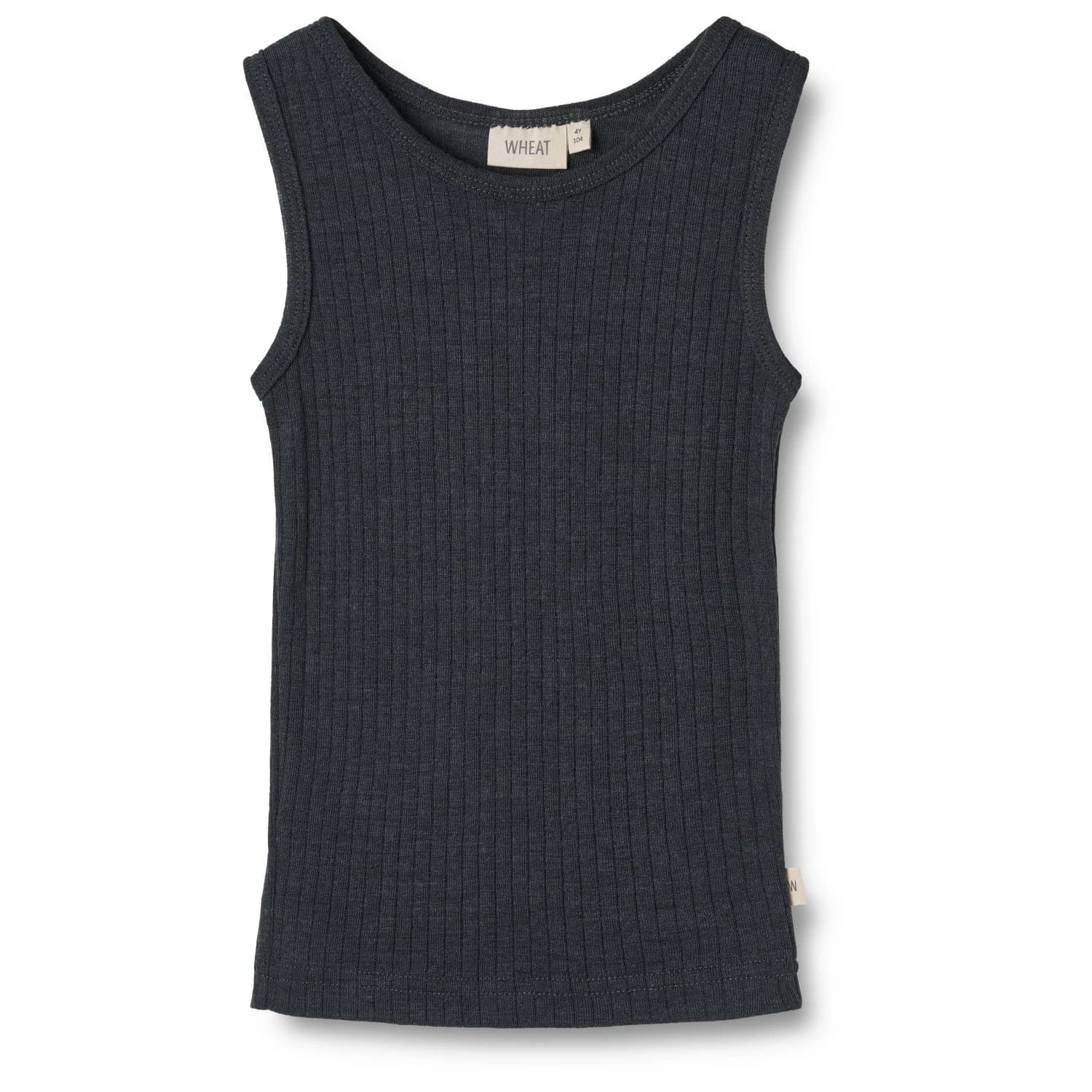 Детско копринено термобельо WHEAT Kid's Wool Silk Singlet Iggy Merino base layer - Navy