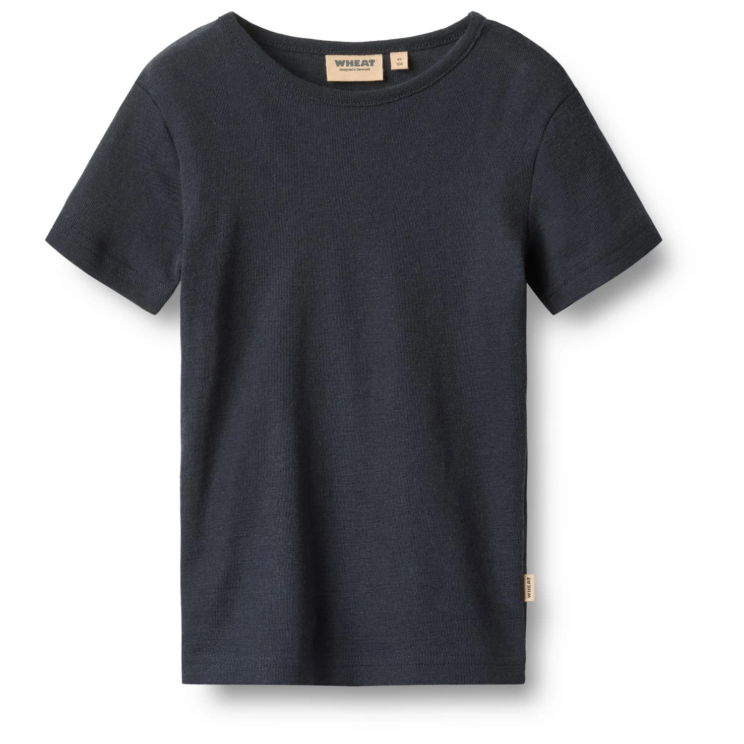 Детско мериносово термобельо WHEAT Kid's Wool T-Shirt S/S Seo Merino base layer - Navy