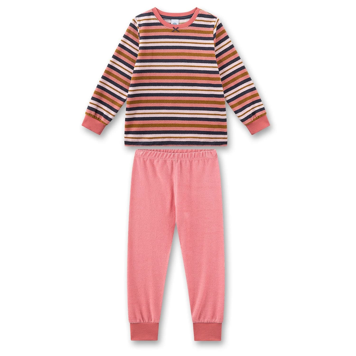 Ежедневно термо бельо Sanetta Girl's Terry Striped Pyjama 1/1 Everyday base layer - Mauve Glow