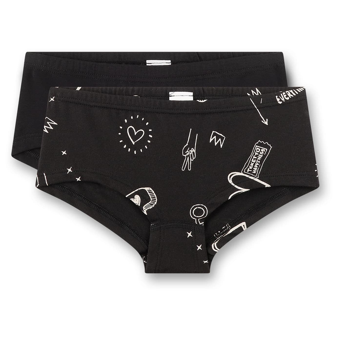 Детско бельо Sanetta Kid's DP Cutbrief 349564 Briefs - Super Black