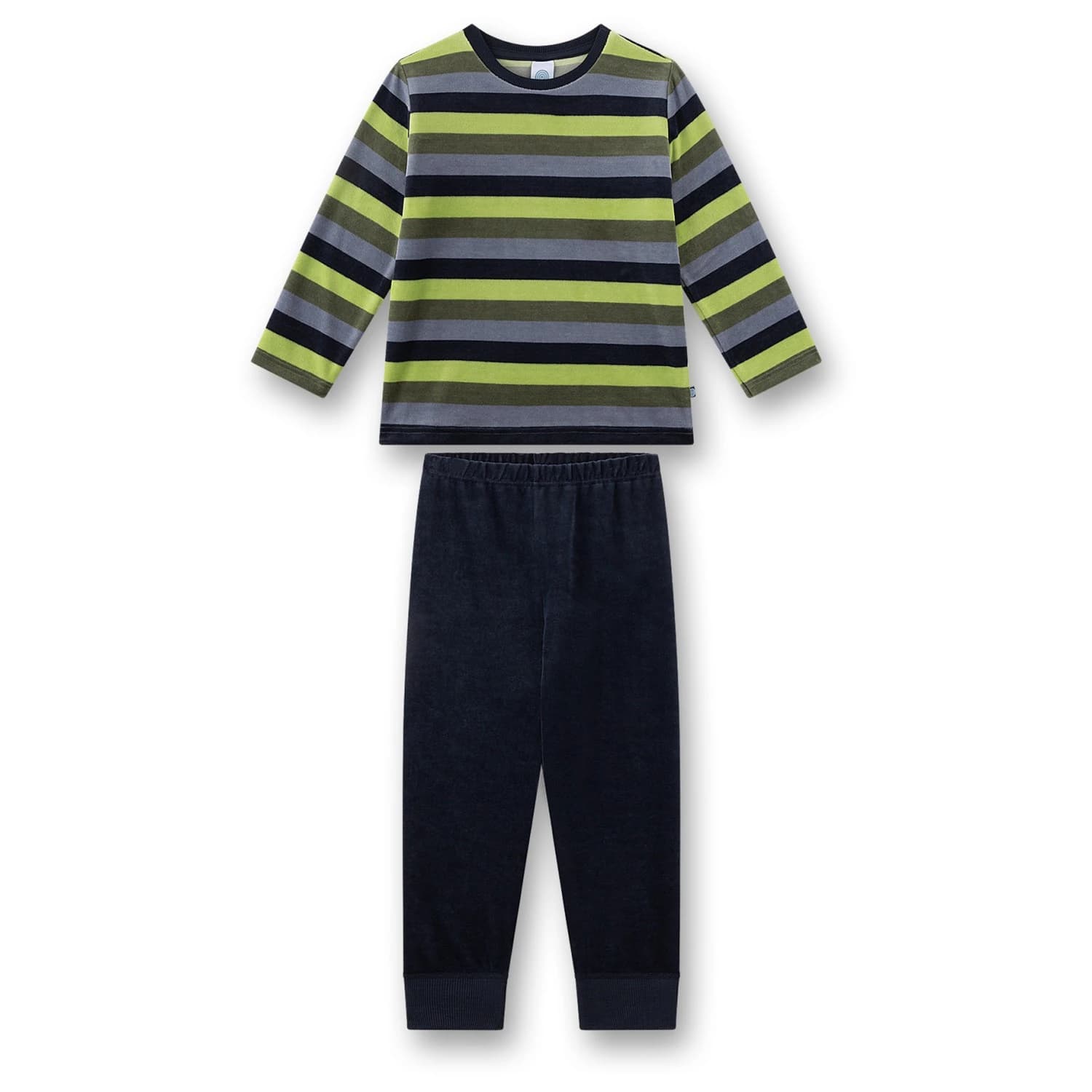 Детско ежедневно термо бельо Sanetta Kid's Pyjama 1/1 233833 Everyday base layer - Olive
