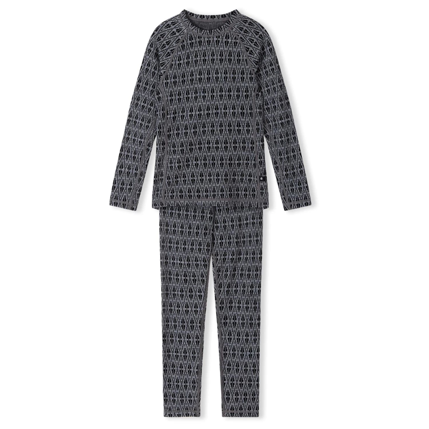 Детско мериносово термобельо Reima Kid's Wool Base Layer Set Taival Merino base layer - Melange Grey