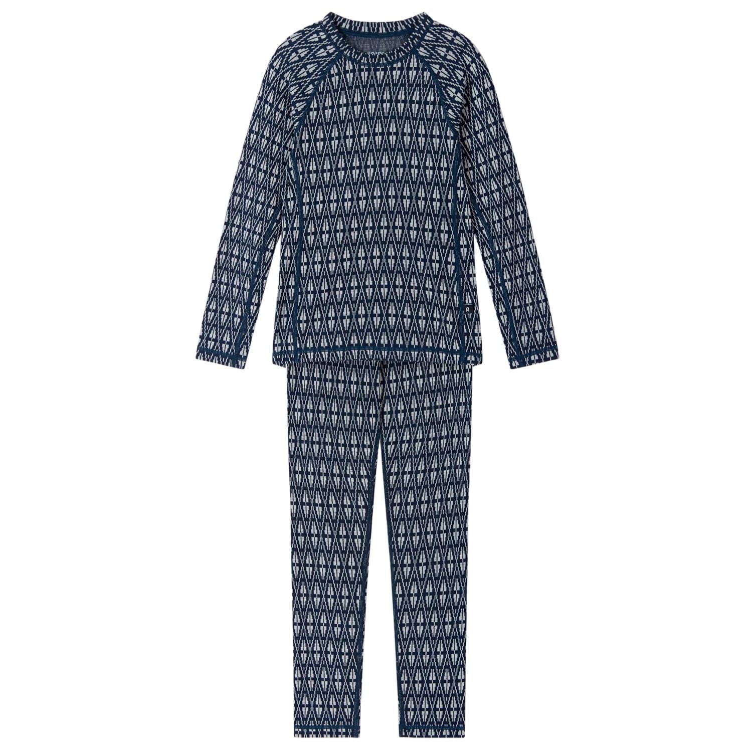 Детско мериносово термобельо Reima Kid's Wool Base Layer Set Taival Merino base layer - Navy