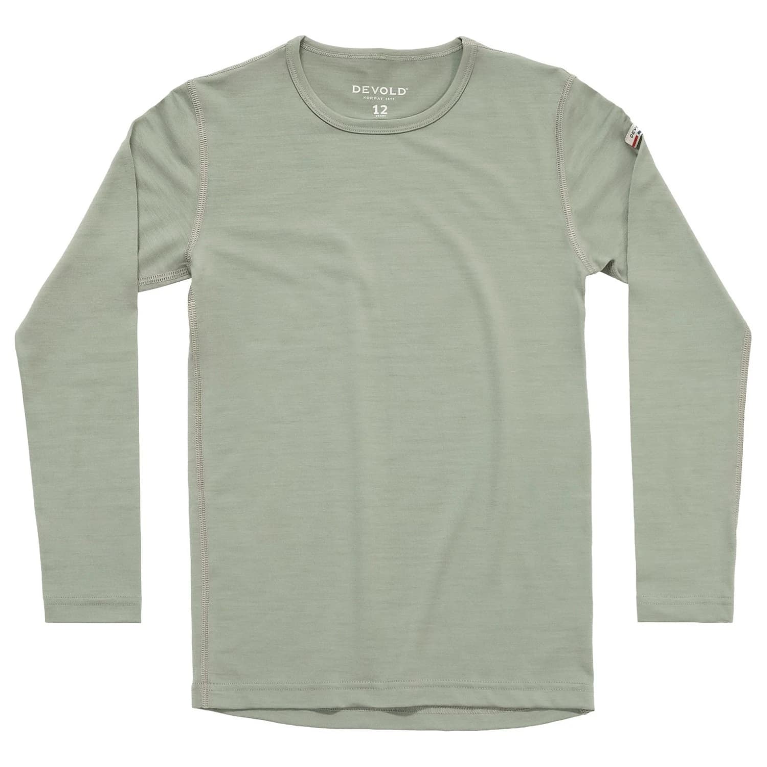 Детско мериносово термобельо Devold Kid's Breeze Plus Merino Shirt Merino shirt - Fog