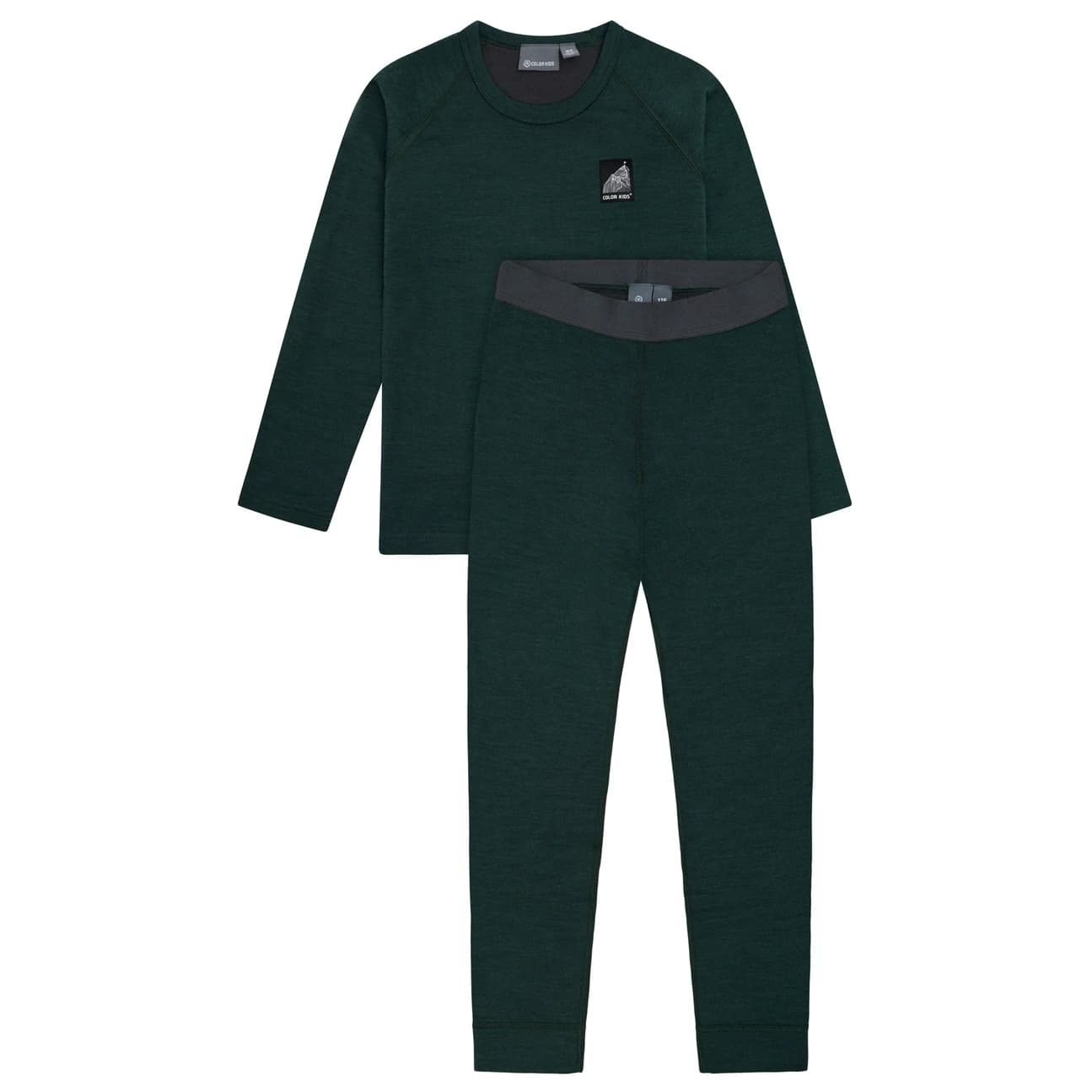 Детско мериносово термобельо Color Kids Kid's Ski Underwear with Wool Merino base layer - Green Gables