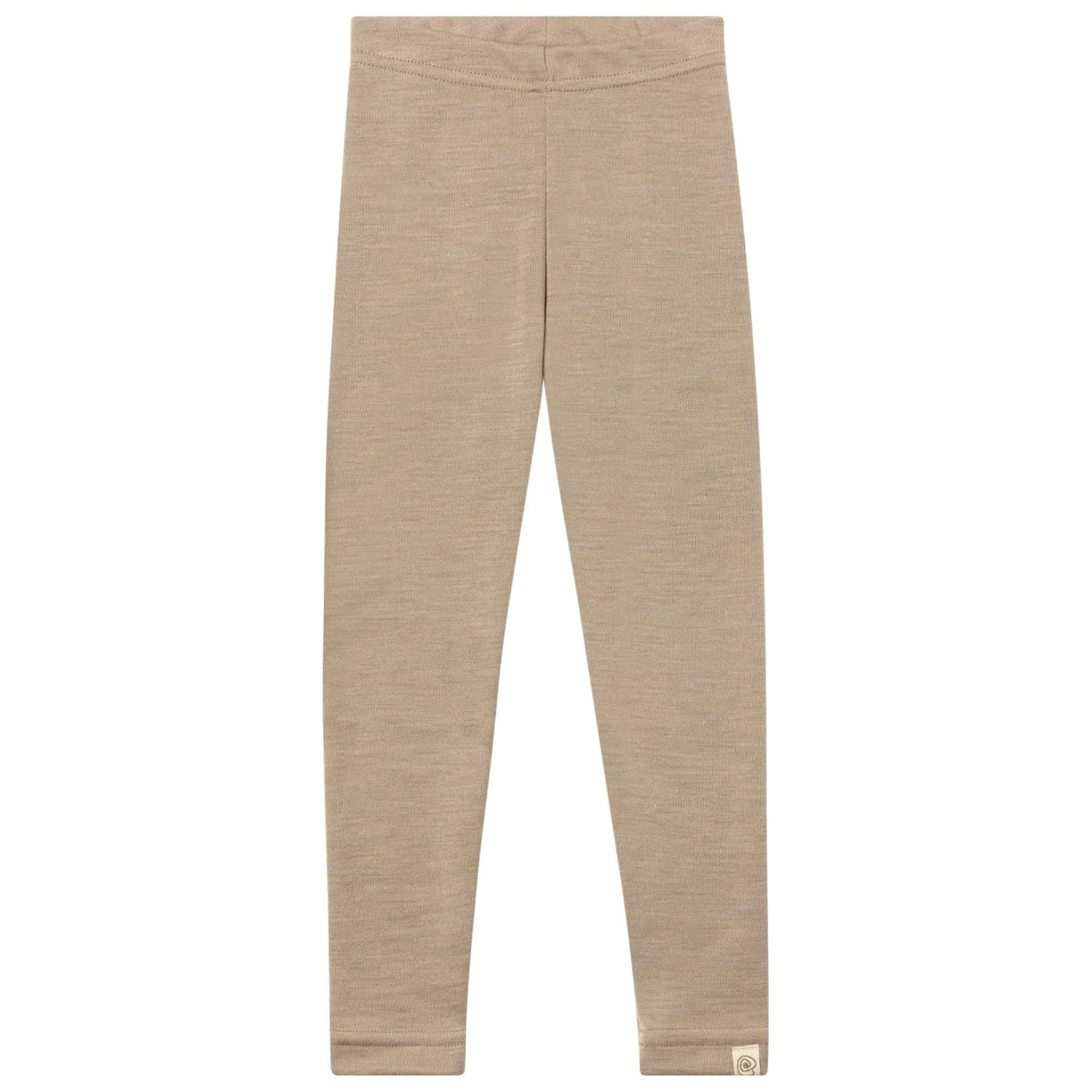 Детско мериносово термобельо Engel Kid's Leggings Merino base layer - Sand