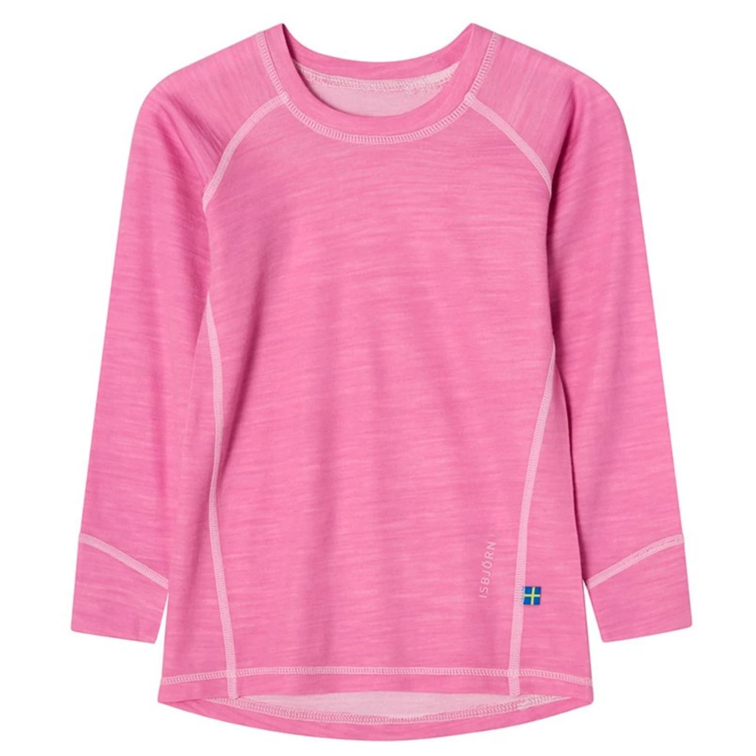Детско мериносово термобельо Isbjörn Kid's Husky Sweater Baselayer Merino base layer - Frostpink