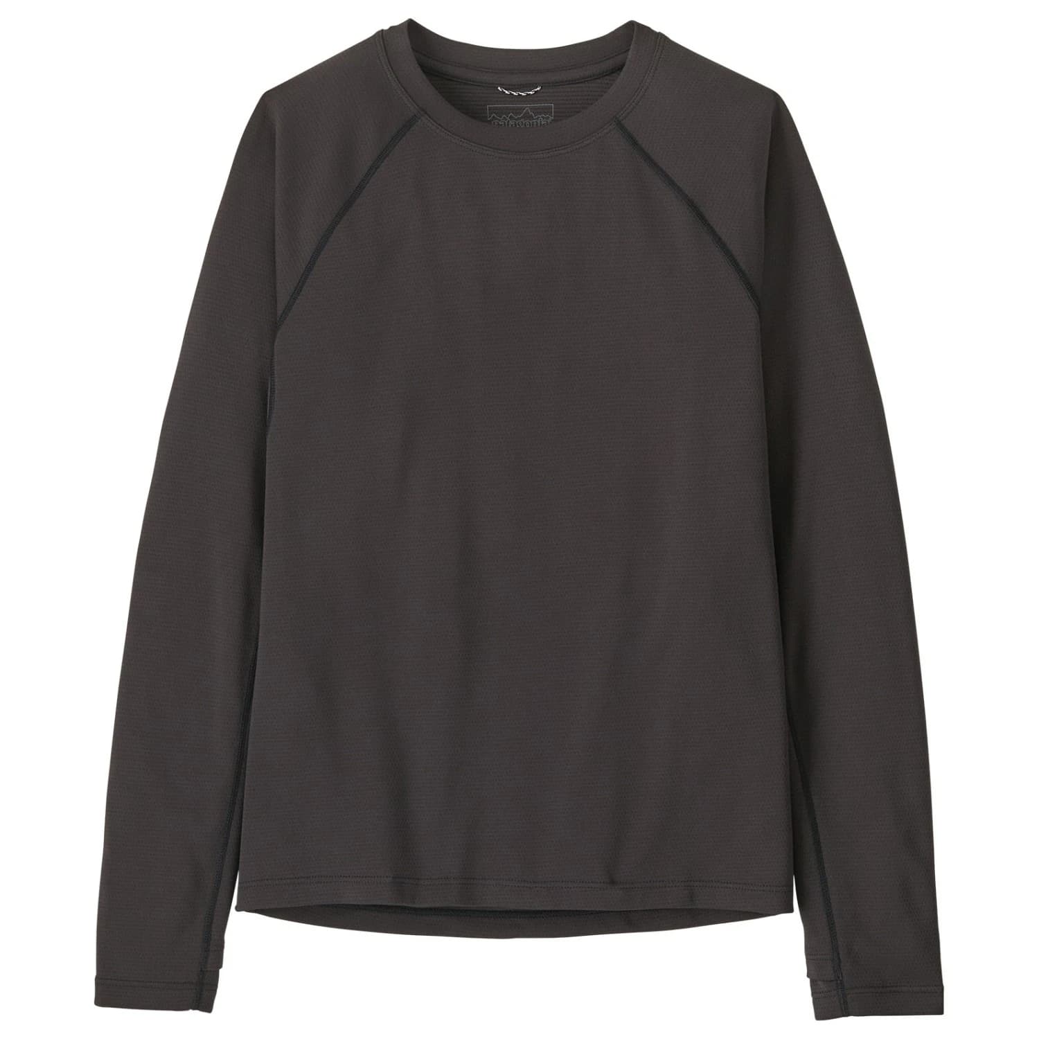 Детско синтетично термобельо Patagonia Kid's Cap MW Crew Synthetic base layer - Ink Black