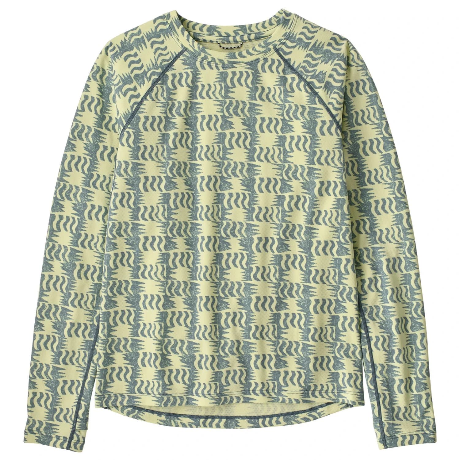 Детско синтетично термобельо Patagonia Kid's Cap MW Crew Synthetic base layer - Sun Quilt: Blue Sage